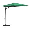 vidaXL Outdoor Parasol with Steel Pole 118.1" Green