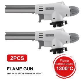 2 Pack Camping Gas Torch Welding Fire Maker Lighter Butane Burner Flame Gun BBQ