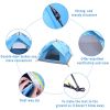 2-3 Person Double-Deck Tow-Door Hydraulic Automatic Tent Free Build Outdoor Tent Blue