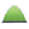 4-Person Double Layer Family Camping Tent Outdoor Instant Cabin Tent for Hiking Backpacking Trekking Blue & Green