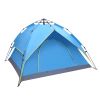 2-3 Person Double-Deck Tow-Door Hydraulic Automatic Tent Free Build Outdoor Tent Blue