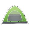 4-Person Double Layer Family Camping Tent Outdoor Instant Cabin Tent for Hiking Backpacking Trekking Blue & Green