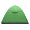 4-Person Double Layer Family Camping Tent Outdoor Instant Cabin Tent for Hiking Backpacking Trekking Blue & Green