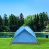 2-3 Person Double-Deck Tow-Door Hydraulic Automatic Tent Free Build Outdoor Tent Blue