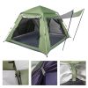 240*240*150cm Spring Quick Open Four-Person Family Tent Camping Tent Green