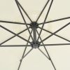 vidaXL Cantilever Umbrella with Steel Pole 118.1" Sand