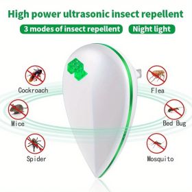 Rat Repellent Ultrasonic Insect Repellent Cockroaches Mosquitoes And Spiders Are Suitable For Driving Out Mice In Indoor Kitchens (Model: SJZ-3117)