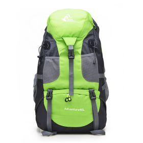 Outdoor Backpack Backpack Hiking Sports Travel Mountaineering Bag (Color: Green)