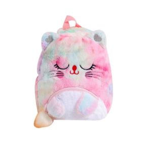 Girls Cute Plush Unicorn Backpack Fluffy Cartoon Schoolbags Birthday Gifts (Color: Color 4)