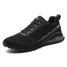 Hiking Shoes Men Trekking Mountain Climbing Boots Backpacking Non-slip Trail Hiking Sneakers Men's Amped Hiking Boots for Male (Color: Black, size: 46)