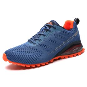 Hiking Shoes Men Trekking Mountain Climbing Boots Backpacking Non-slip Trail Hiking Sneakers Men's Amped Hiking Boots for Male (Color: Blue, size: 45)