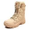 Comfort Beige Outdoor Hiking Boots Couple Men Trekking Shoes Women Big Size Military Tactical Boots For Men hiking sheos snow bo