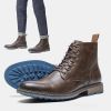 2022 Ankle Boots for men Size 39-48 Men's Martin boots Wootten Brand Hiking boots Leather Shoes for men