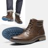 2022 Ankle Boots for men Size 39-48 Men's Martin boots Wootten Brand Hiking boots Leather Shoes for men