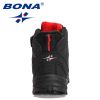 BONA 2021 New Designers Plush Hiking Shoes Children High Top Casual Sneakers Boys Non-slip Trekking Climbing Boots Girls Comfort