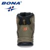 BONA 2022 New Designers Nubuck Hiking Shoes Men Non-Slip Outdoor Wear-Resistant Trekking Footwear Man High Top Plush Snow Boots