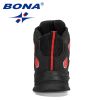 BONA 2022 New Designers Action Leather Plush Hiking Boots High Top Walking Shoes Men Work Mountain Sport Ankle Boots Mansculino