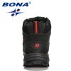 BONA 2022 New Designers Popular Hiking Boots Men Snow Warm Sneakers Man Padded Trekking Winter Action Leather High Top Footwear