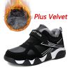 Kid Sneakers Outdoor Boots Plus Warm Fur Running Shoes Kids Waterproof Walking Children Hiking Sport Shoes Winter Shoes For Boys