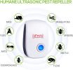 Ultrasonic Pest Repeller 6 Packs, the Newest Pest Repellent Electronic Indoor Plug in for Insects, Mosquitoes, Mice, Ants, Roaches, Spiders, Bugs, Fli