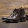 2022 Ankle Boots for men Size 39-48 Men's Martin boots Wootten Brand Hiking boots Leather Shoes for men