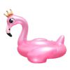 Inflatable Golden Crown Flamingo Swimming Ring; Thickened Floating Row For Kids And Adults Pool Beach Sea Summer