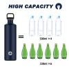 2L Stainless Steel Water Bottle | 2 Litre Single Wall Water Uninsulated Canteen | Eco Friendly Reusable Bottle | Plastic Free and Leakproof Metal Wate