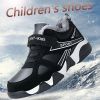 Kid Sneakers Outdoor Boots Plus Warm Fur Running Shoes Kids Waterproof Walking Children Hiking Sport Shoes Winter Shoes For Boys