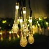 1pc Bubble Ball Water Drop Multicolor String Lights; 10LEDs Christmas Light String; Outdoor Balcony Garden Decorative Lights Camping Festival Lanterns